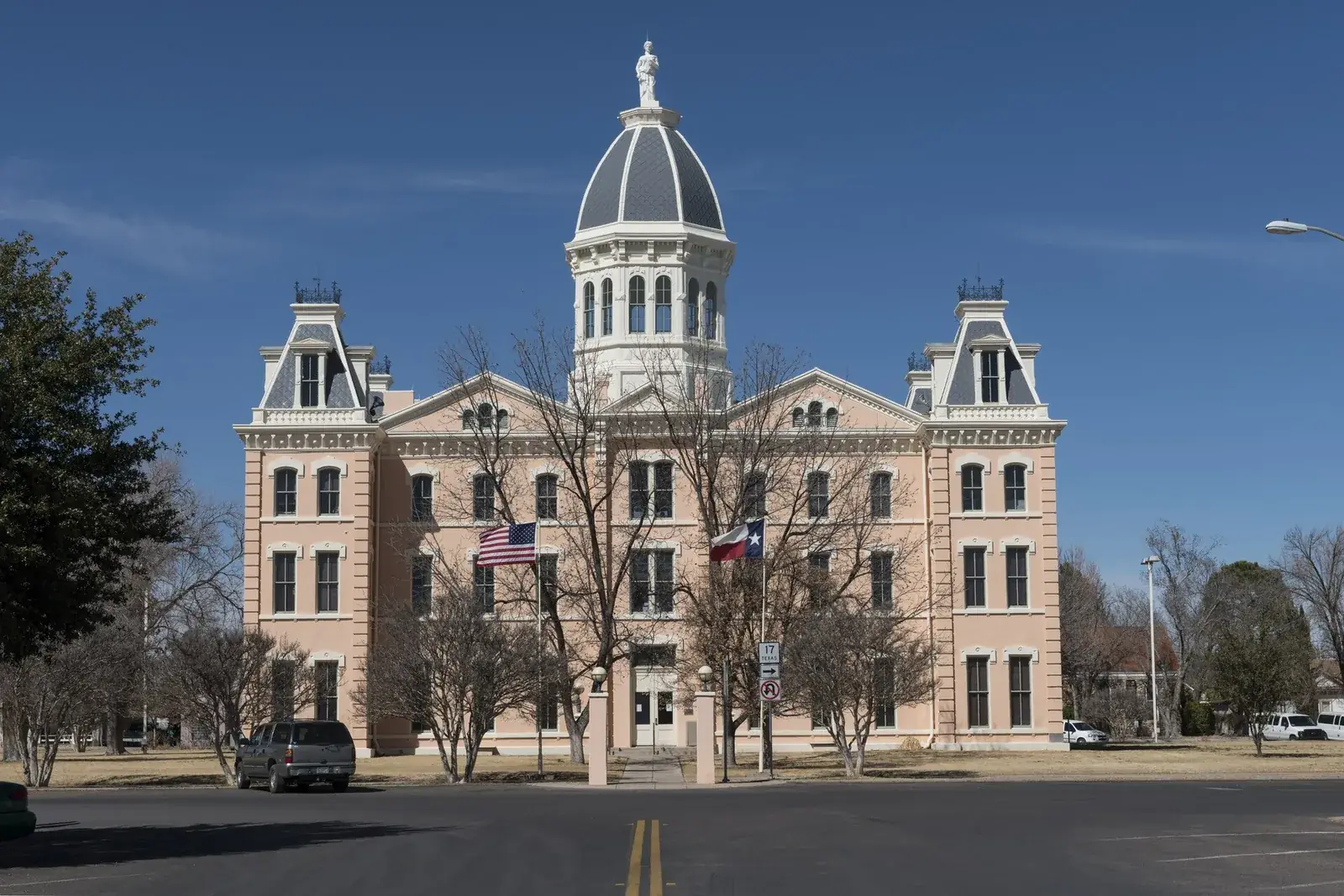 The Presidio County Courthouse in Marfa, Texas